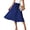 Navy blue, variant on TEMOFON Skirts for Women Adjustable Waist A-Line Skirt Ice Silk Feel Skirt for Women Comfortable and Versatile Skirt