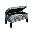 thumbnail image 3 of Pemberly Row Contemporary Storage Ottoman in Dark Blue Fabric, 3 of 4