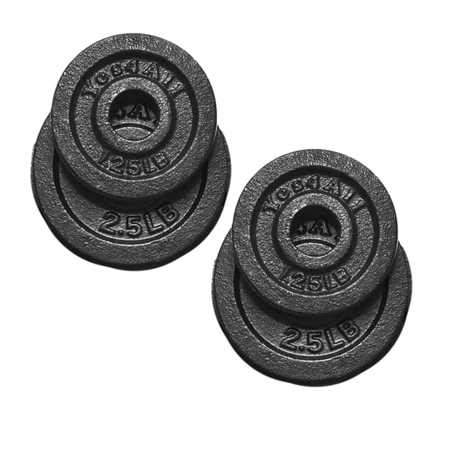 Set de discos de peso de hierro fundido Yes4All con orificio de 1,15"