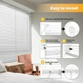 thumbnail image 6 of LazBlinds Cordless 1" Vinyl Horizontal Mini Blinds, Light Filtering Blinds for Windows, Blinds and Shades for Windows Size 32" W x 48" H, Grey, 6 of 6