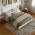 thumbnail image 3 of AFI Becket King Solid Wood Low Profile Platform Bed, White, 3 of 13