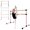 Pink#4, variant on Exercise Equipment 4FT White Solid Wood Ballet Barre With Adjustable Range Of 6.7-46 Inches For Dance Practice,Home Gym Equipment