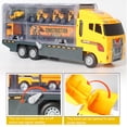 thumbnail image 4 of Lubelski 1 Set Mini Truck Model Real-looking Sturdy Structure Exquisite Handheld Toy Truck Transport Car Carrier for Children, 4 of 8