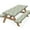 Yellow, variant on Yellow White Flower Leaf Picnic Table Cover with Bench Covers,Wildflower Rustic Vintage Party Decor,Elastic Fitted Tablecloths for 6 Ft Rectangle Tables and Seats,with Drawstring Bag(30x72 Inches)