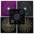 thumbnail image 2 of Mantel de Tarots de 24 estilos, Triple Luna, pentagramas, tela de Altar pagano, franela, Tarots, adivinación, astrología, juego de mesa, 49x49cm qym unisex, 2 of 2