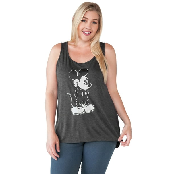 Disney Disney Women Mickey Mouse Tank Top Gray TShirt