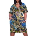 thumbnail image 1 of Vestido holgado con bolsillos para mujer Vestido de playa vestidos de fiesta las estaciones cambiantes de Klimt, 1 of 6