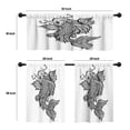thumbnail image 4 of LALILO Kitchen Curtains and Valances Set of 3 36" Beautiful Window Treatment Tiers for Window Decor, 4 of 5