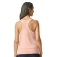 thumbnail image 4 of Gildan Softstyle CVC Racerback Tank Top for Women, Semi-Fitted Sleeveless Shirt, Dusty Rose, S-2XL, 4 of 5