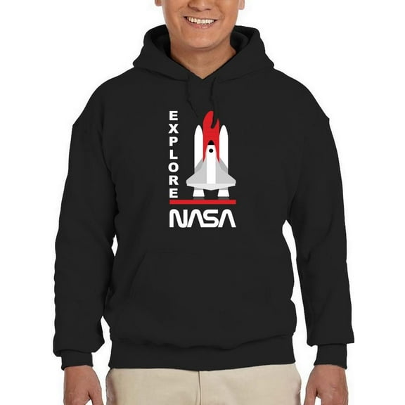NASA Nasa Shuttle Explore Hoodie Men -NASA Designs, Male 5X-Large