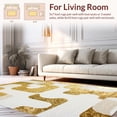 thumbnail image 2 of ODIKA 4' x 6' Machine Washable Non-Slip Area Rug, Geometric Blob High Traffic Rug, White, 116871, 2 of 7