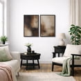 thumbnail image 5 of Framed Canvas Print Wabi Sabi Wall Art Set of 2 Abstract Modern Decorative for Living Room Bedroom - 16"x24"x2 BLACK, 5 of 8