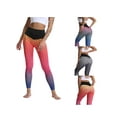 thumbnail image 3 of Faithtur Women Sweatpants, Gradient Color Elastic High Waist Yoga Leggings, 3 of 10