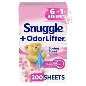 Snuggle OdorLifter Dryer Sheets Spring Burst 200 Count