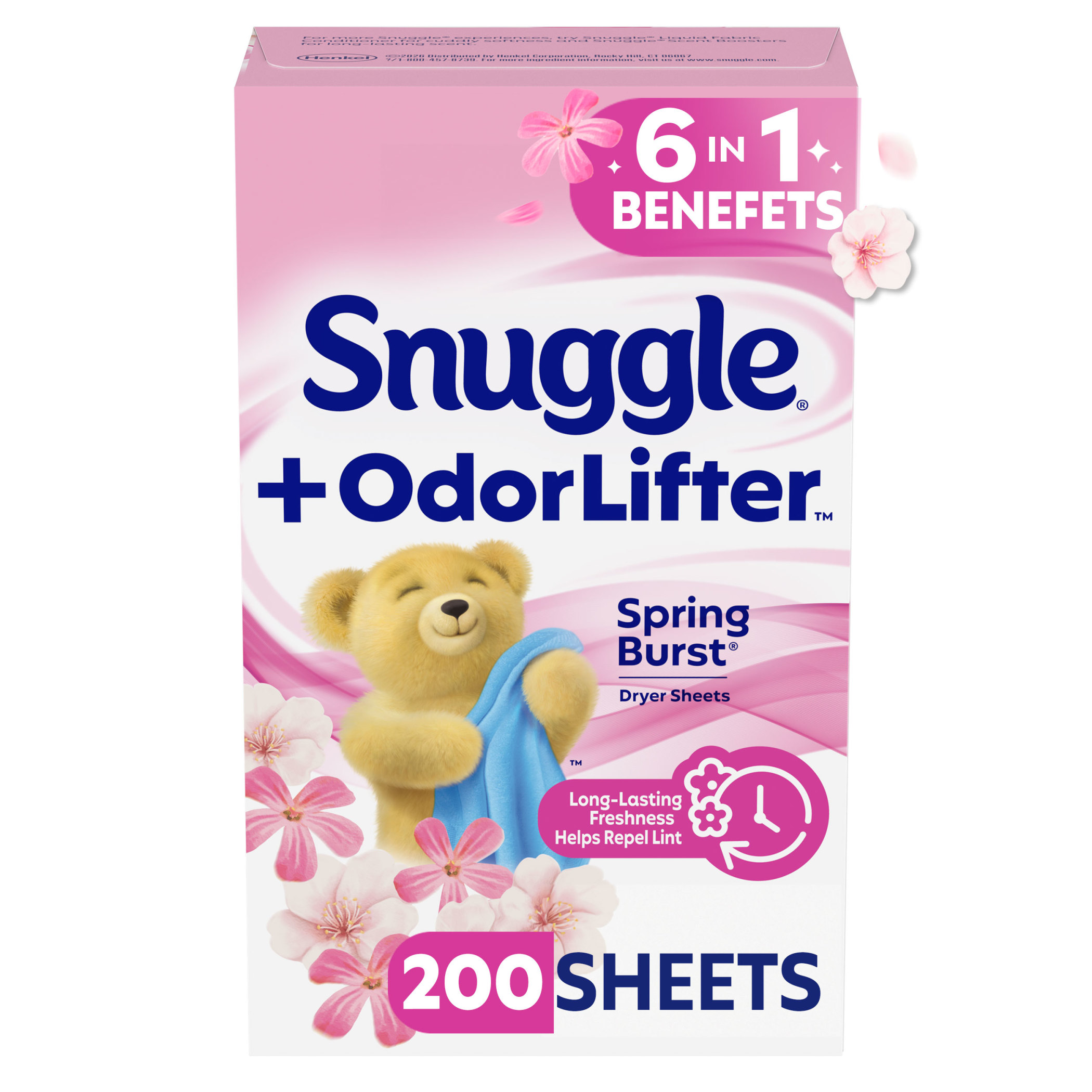 Snuggle OdorLifter Dryer Sheets Spring Burst 200 Count