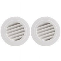 2 Pieces 4 Inch Air Vent Louver, Air Grill Cover with Built-In a Fly Screen for Bathroom Office Home