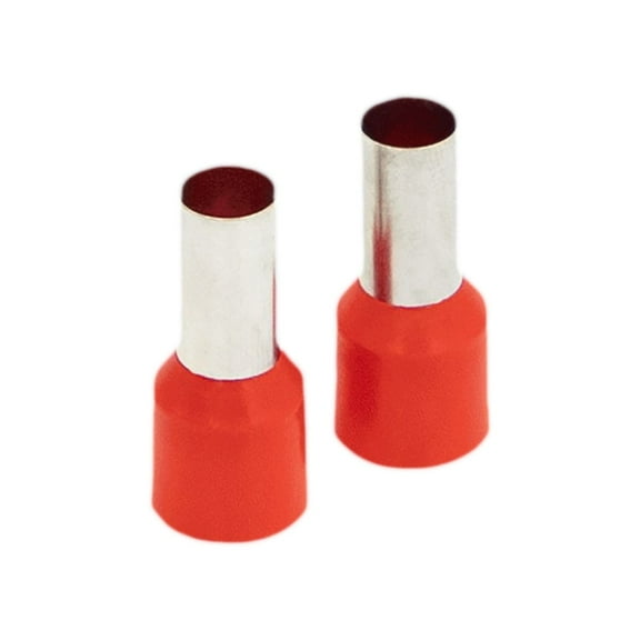 Install Bay FRL8RD 8 GA Ferrules Red Barrel - 50 per bag