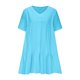 thumbnail image 4 of Zapatos de Vestido Casual para las Mujeres Color Sólido Manga Corta Vestido de Bolsillo con Cuello en V, Empalme Regular Multi-Color Desgaste Casual, Lavado de Manos de las Mujeres, 4 of 8