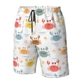 thumbnail image 4 of Balery Colorful Crabs Traje de Baño Estilo Hawaiano para Hombre, Shorts de Secado Rápido con Bolsillos-Medium, 4 of 6