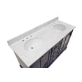 thumbnail image 6 of Harper 60" Double Bathroom Vanity with Royal Blue Cabinet and Carrara Marble Top, 6 of 6