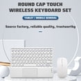 thumbnail image 4 of Portable Wireless Bluetooth Keyboard Mouse Set for Phone Tablet, Wireless Keyboard with Dual Mode Rechargeable Mouse, 4 of 8