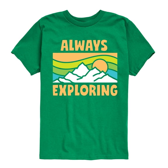 Instant Message - Always Exploring - Toddler & Youth Short Sleeve Graphic T-Shirt