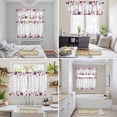 thumbnail image 6 of Red Blue Star 4th of July Kitchen Curtains Sets for Windows 36 Inch Length, Independence Day Fireworks Rod Pocket Window Treatments Tier Curtains and Valances Set for Bedroom/Bathroom, 6 of 8