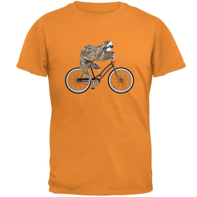 Bicycle Sloth Mens T Shirt