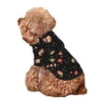thumbnail image 5 of Xecao Red White Flowers Pattern Sweatshirts Winter Pet Dog Hoodie Puppy Coat Dog Sweaters Dog Clothes with Hat Dog Clothes Costume Outfit,Small Pets Wear-Medium, 5 of 7