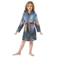 thumbnail image 6 of FORMRS Niños Bathrobe Unisex Hooded Robe Soft Plush Pajamas Sleepwear, Size 2-3T, Mountains and Forests, 6 of 7