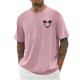 thumbnail image 1 of Camisas de Manga Larga para Hombres Imprimir Casual Cuello Redondo Blusa de Manga Corta, Camisas de Lino para Hombres, 1 of 4