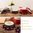 thumbnail image 4 of SKYSONIC Vintage Colorful Hearts Pot Holders Trivets, 2 Pcs Heat Resistant Trivets,Valentines Day Cotton Thread Weave Mats for Hot Pads Pans Pot Bowl Teapot for Kitchen Decor, 4 of 7