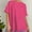 Hot Pink, variant on TODOZO T Shirts for Women Loose Fit Casual Lightweight Soft Basic Tees Summer Loose Slit Pure Cotton Short Sleeved T Shirt for Women Comfortable Round Neck Solid Color T Shirt