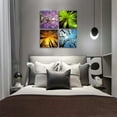 thumbnail image 5 of Art 4 Panels Canvas Print Wall Art Spring Summer Autumn Winter Four Seasons Landscape Color Tree Painting Pictures Prints Nature Forest Artwork Stretched and Framed for Bedroom Living Room Home, 5 of 6