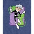 thumbnail image 3 of Danny Phantom - Danny Phantom Jumping - Girls Fitted Short Sleeve Graphic T-Shirt, 3 of 5