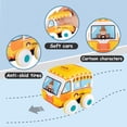 thumbnail image 3 of UNIH Soft Pull-Back Vehicle Car Baby Toys for 1 2 3 Year Old Boys Girls, 3 of 6