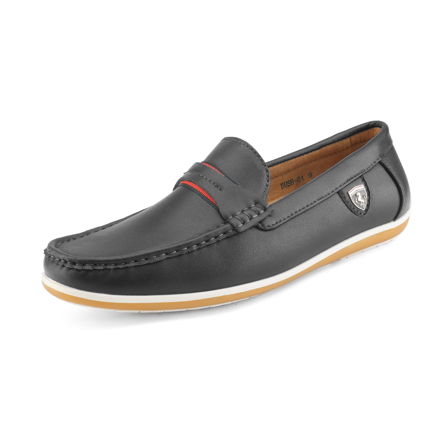 Mens Driving Moccasin Ankle Leather Classic Boat Loafer Male Outdoor Lightweight Casual Slip-On Business Office Shoes