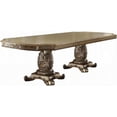 thumbnail image 2 of 9-Piece Luxurious Formal Dining Table Set Kitchen Furniture Set Include 1 Extendable Dining Table, 6 Side Chairs and 2 Arm Chairs, Set for 8 Persons Gold, 2 of 6