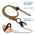 thumbnail image 4 of Unique Bargains Lanière de Cou avec Crochet Porte-Badge Lanières Réglables Porte-Clés Marron 3 Pack, 4 of 7
