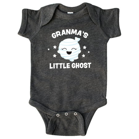 

Inktastic Cute Granma s Little Ghost with Stars Gift Baby Girl Bodysuit