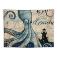thumbnail image 5 of BCIIG Octopus Lighthouse Beach Harbor Tapestry Wall Hanging Unique Style for Home Wall Decor Art Living Room Bedroom Dorm 40x30inch, 5 of 6