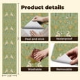 thumbnail image 5 of Cranes Peel and Stick Wallpaper 23.6in x 9.8ft Elegant Herons Golden Floral Teal Art Nouveau Style Contact Paper Vinyl Waterproof Self Adhesive Wall Paper for Bedroom Shelf Cabinet Renter Friendly, 5 of 8