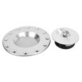 thumbnail image 3 of 77mm Car Fuel Cell Twist Cap Oil Gas Tank Filler Cover Flush Mount 12 Bolts Universal, 3 of 9