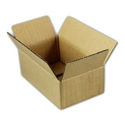 Angle View: EcoSwift Brand Premium 6x3x2 Cardboard Boxes Mailing Packing Shipping Box Corrugated Carton 23 ECT, 6"x3"x2", Brown, 45-Pack
