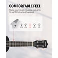 thumbnail image 3 of Kit de inicio para ukelele Donner Soprano de 21 pulgadas con lecciones negras, 3 of 7