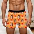thumbnail image 4 of KHONTS Men's Personalized Boxers Husband Boyfriend Funny Boxers DIY Valentine's Day Birthday for Him Orange S, 4 of 8