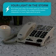 Serene Innovations Amplified Big Button Landline Phone for Seniors with Dementia - 26dB Home Phone with Photo Buttons - Hearing Impaired Telephone