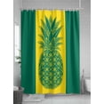 thumbnail image 5 of Pineapple Shower Curtain Set ，Waterproof Fabric Shower Curtains Summer Beach Shower Curtains for Bathroom,Bathroom Decor 36"x72", 5 of 6