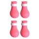 thumbnail image 2 of Juego de 4 piezas de calzado de silicona para gatos, antiarañazos, ajustable, ideal para el aseo y el baño, fundas protectoras de color rosa para garras de gato, 2 of 8