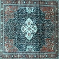 thumbnail image 1 of Ahgly Company Indoor Square Persian Light Blue Traditional Area Rugs, 8' Square, 1 of 4